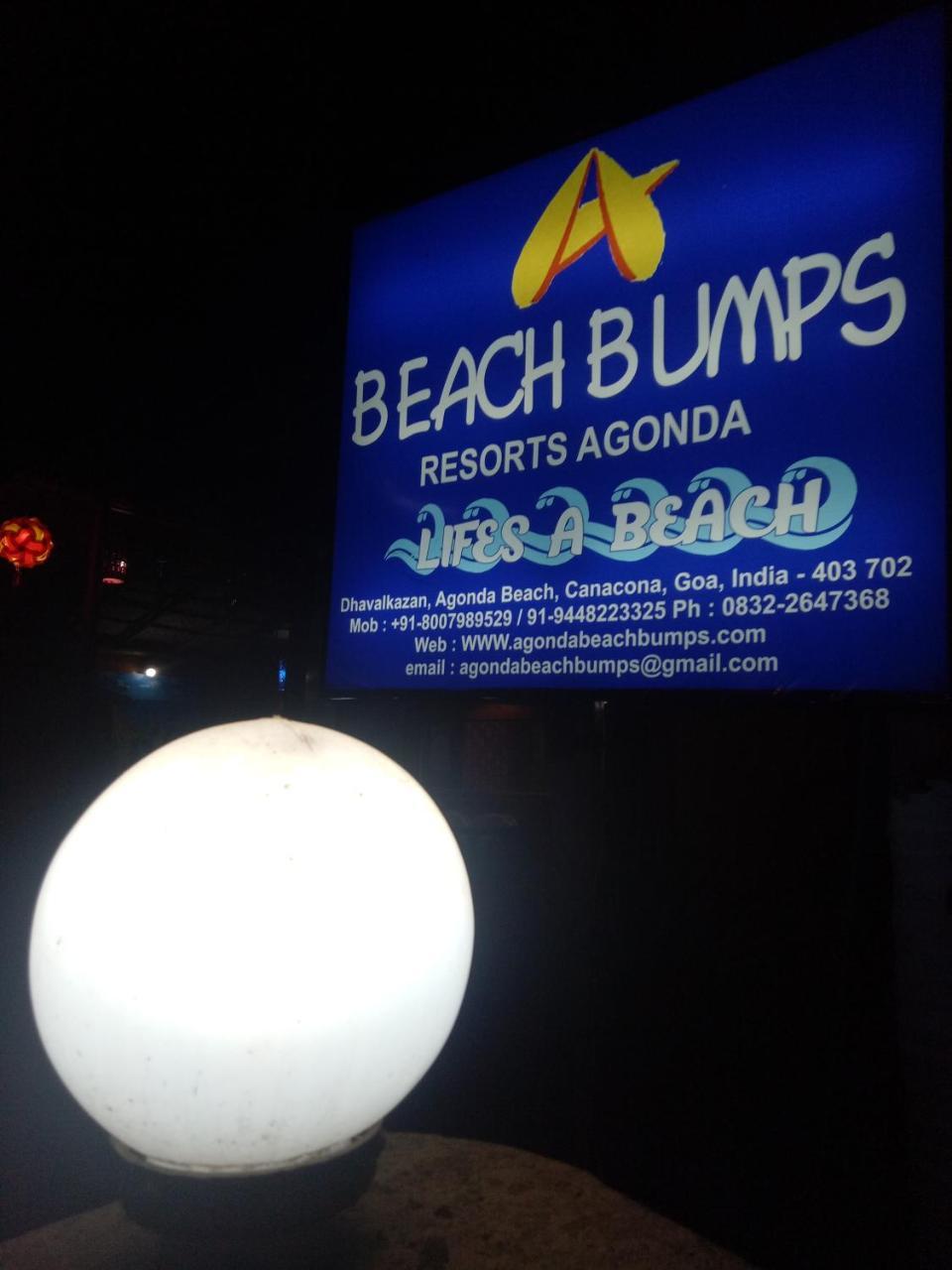 Agonda Beach Bumps Hotel Exterior photo